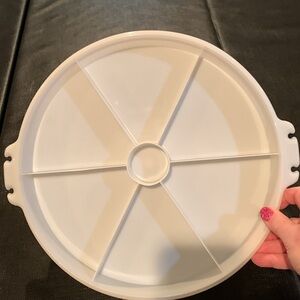 Tupperware Bacon Keeper and Relish Tray